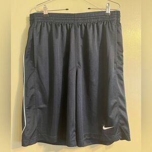 Nike Mens Navy Blue Athletic Workout Shorts Size L